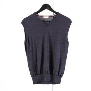 THOMAS PINK – Navy Blue Knit Sweater Vest  – M